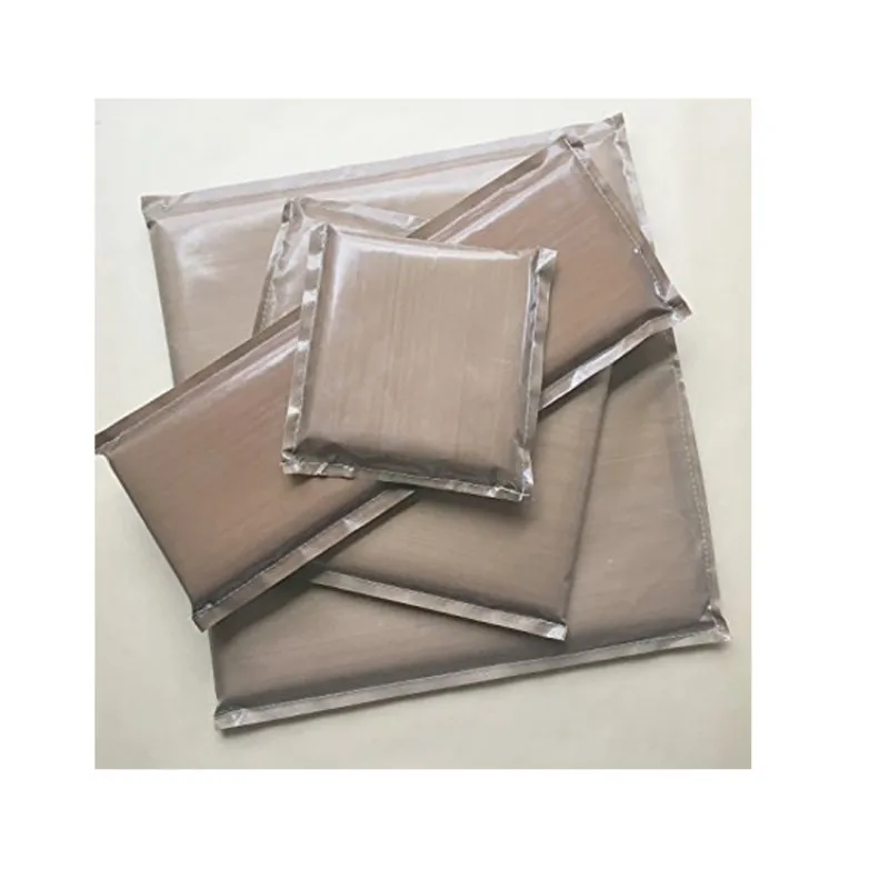Hot Sleeves Heat Pressing Sewed Fabric Covers Brown Smooth Heat Pressing Platen Pillows Heat Press Platen Sewed Covers