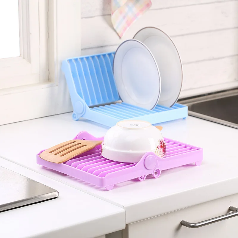 
kitchen organizer plastic Dish plate storage rack 