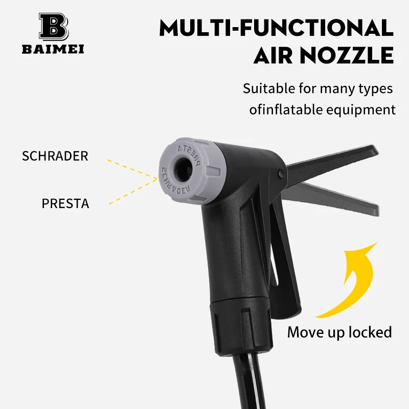 2023 New Manual Air Pump for Mountain Bikes for Cycle Bicycle Pump