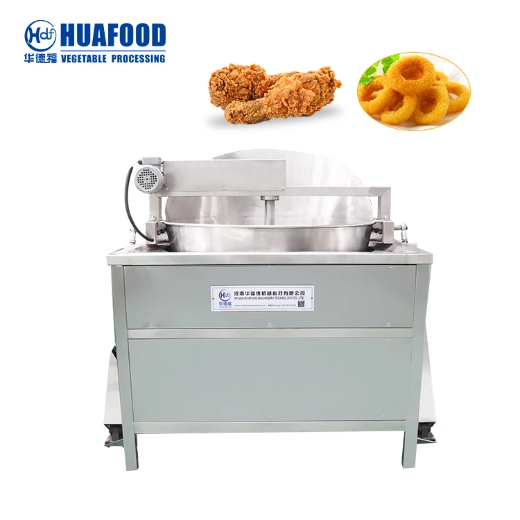 KLS Industrial Deep Fryer Stainless Steel Fried Chicken Continuous Oil Batch Frying Machine for Food