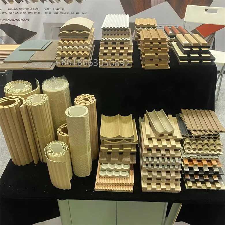 Ribbed MDF Paneling Paintable 3D Wall Panels wave fluted Wood Wall Panels