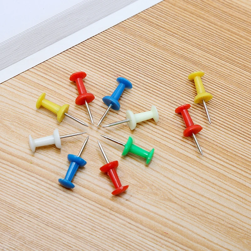 Gangqiang Factory Colored, Coated, Macaron Colored Push Pins In Bulk