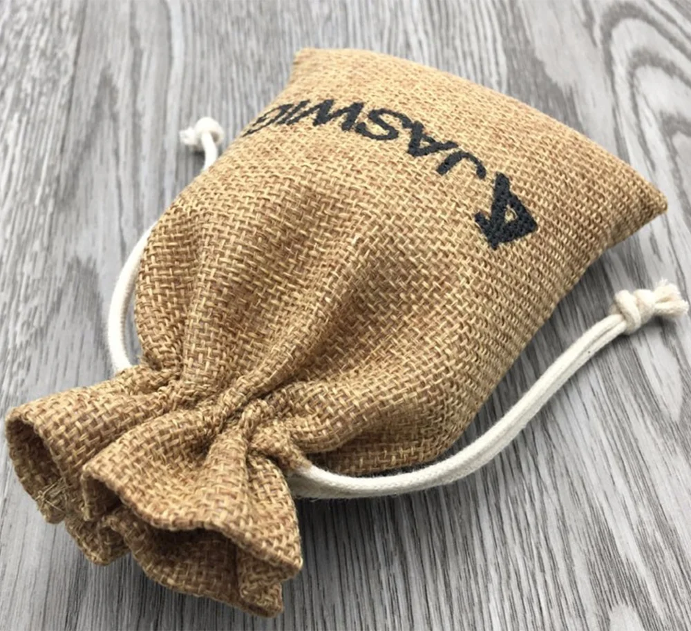 Экологичный джутовый мешочек высокой плотности, льняной пеньковый мешок Hessian, мешок для кофе, какао, упаковка, ювелирные изделия, подарочные пакеты