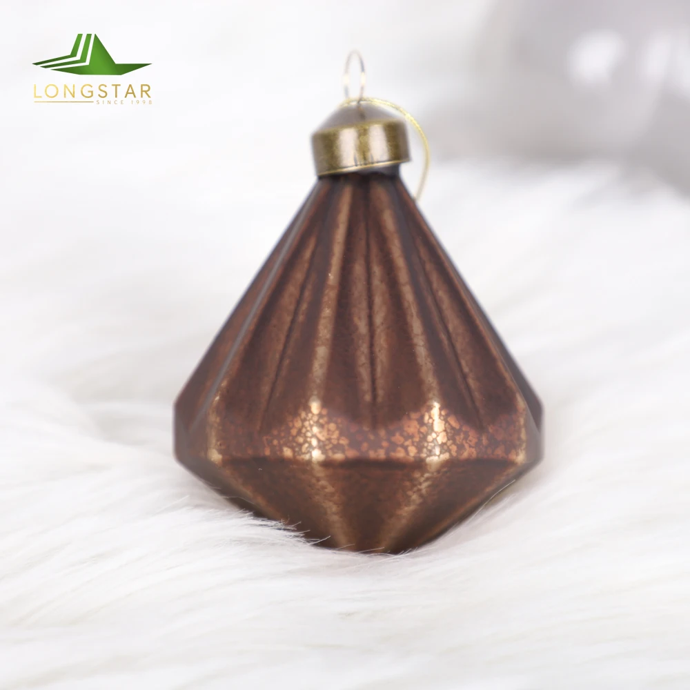 Hot Design Factory Sale Decorative Glass Blown Vintage Christmas Glass Hanging Ornament Ball For Xmas Tree