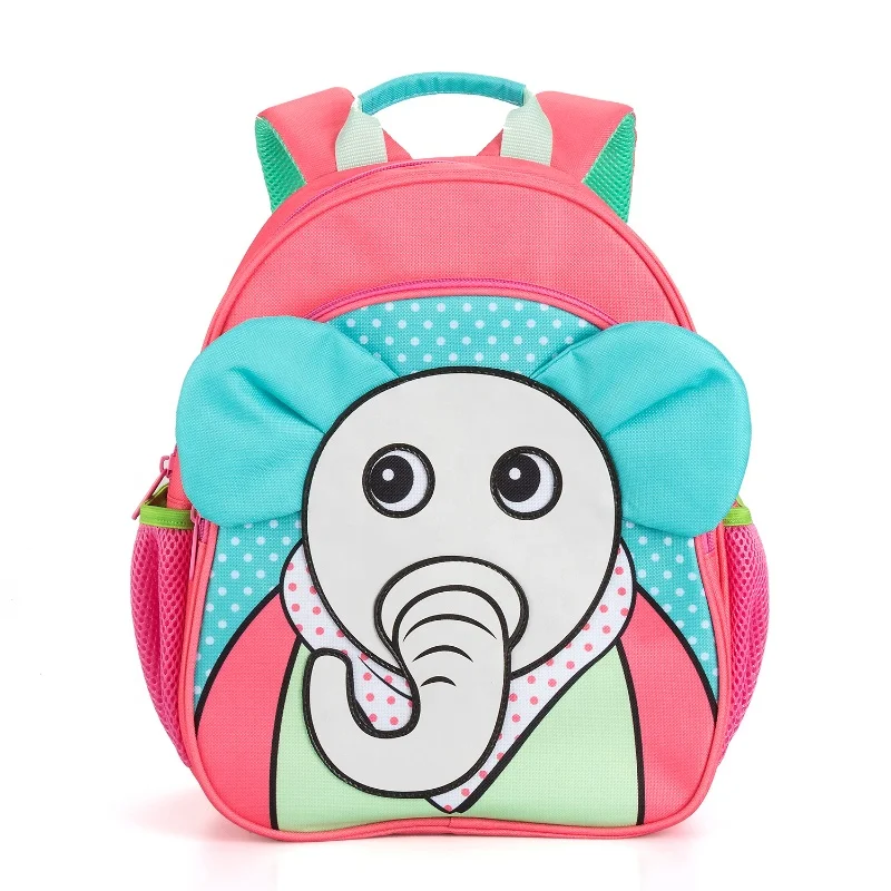 New design funny kids backpack with Elephant printing patter school  backpack bags for children