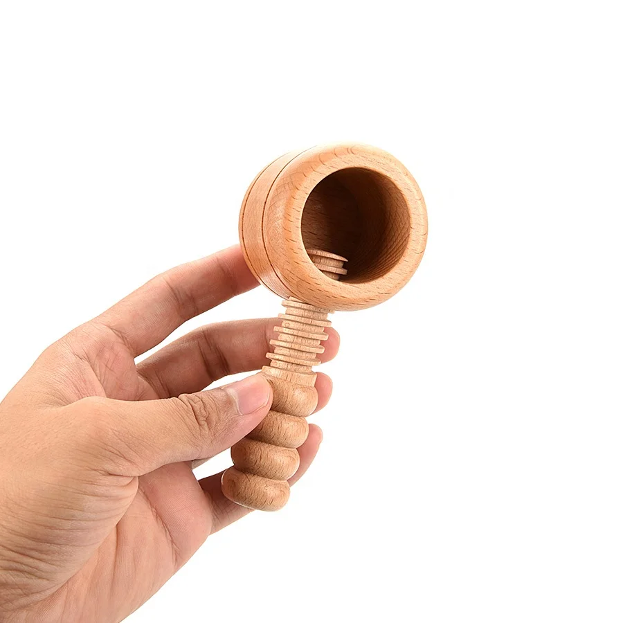 Commercial Cheap Palm Cashew Nuts Crackers Handle Macadamia Food Almond All Wood Nut Cracker