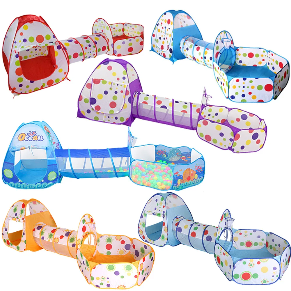 
2020 Eco Pop Up Baby Play House Triangle Kids Tunnel Infantilcastillo Princesa Baby Toy Tent For Kids 