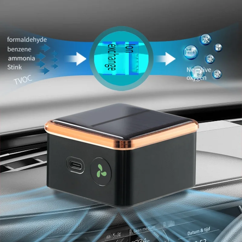 Portable Ozone & Ionic 2 in 1 Mini Freshener Purifier Purifying Air Eliminate Odor Air Purifier for Home Car Dog Kitchen Shoe