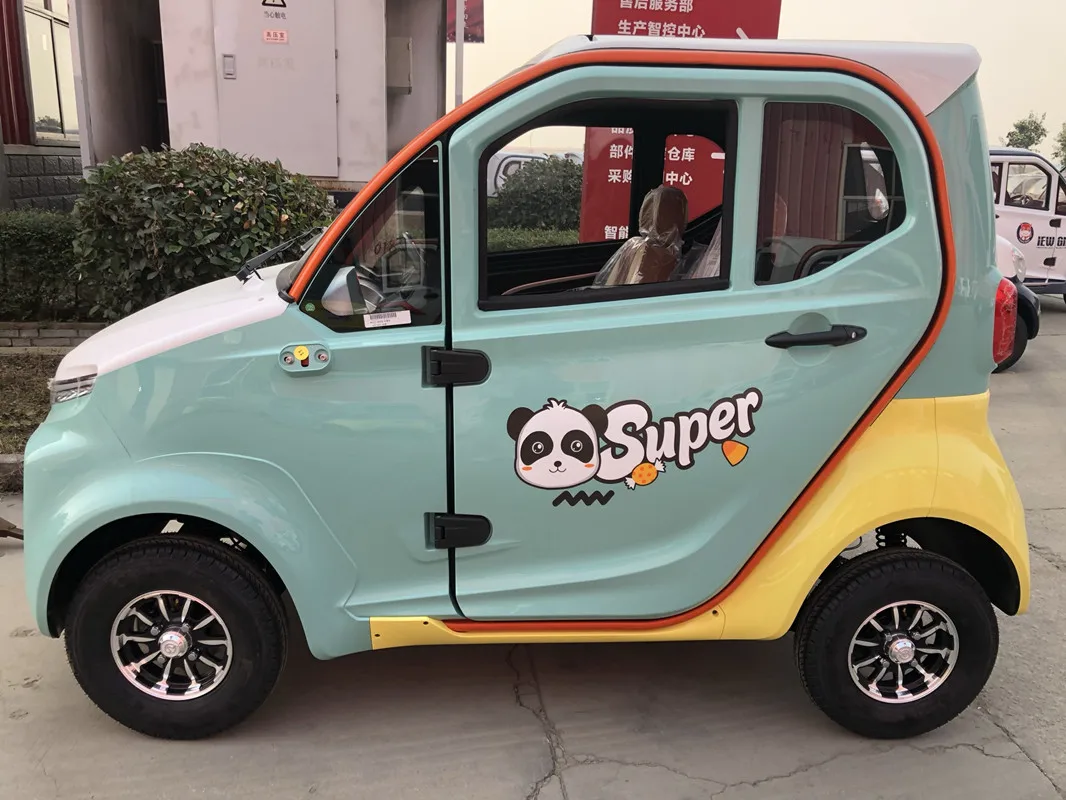 Pink Dolphin EEC Certified Electric Cars Exporter 4 Wheel Enclosed Cabin Scooter Adults Chinese Electrical Low Speed Vehicle