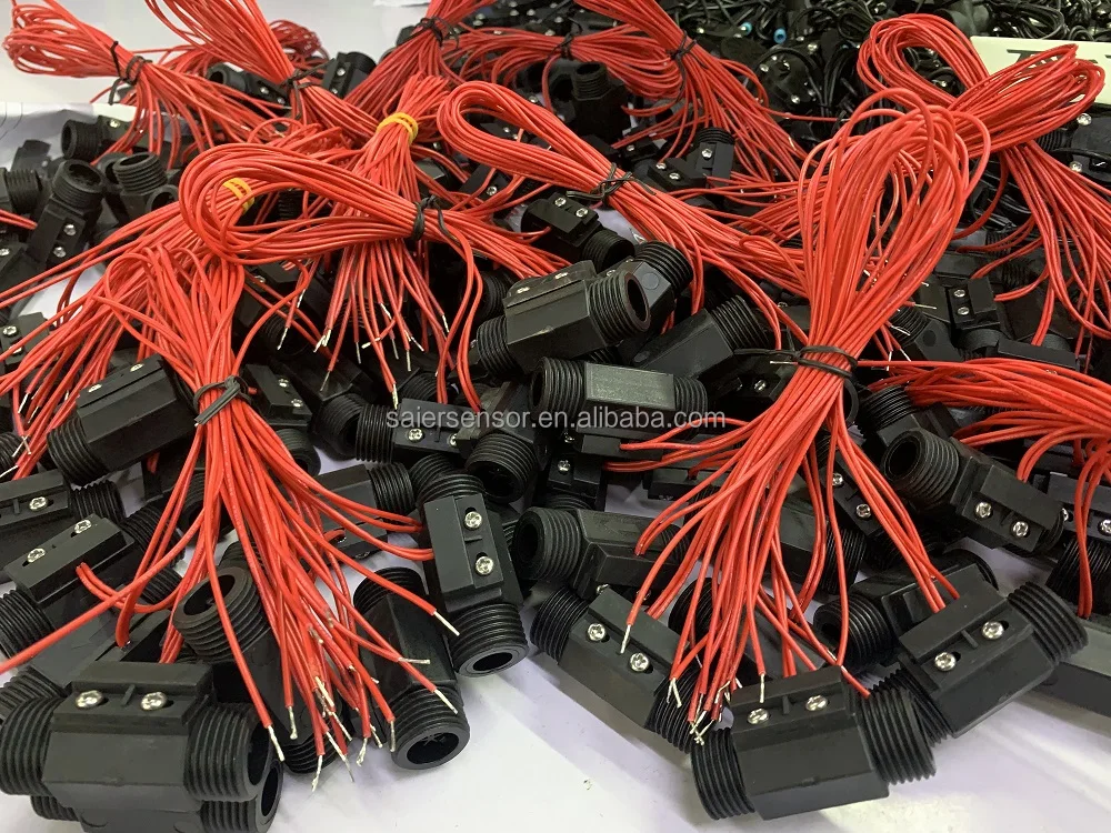 G1/2 Plastic Flow Switch Supply Customized Size Wired Water Plastic Magnetic Flow Sensor Automatic Flow Control Switch