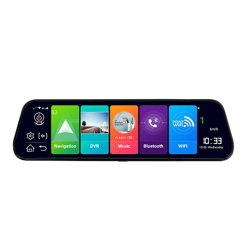 10 inch android 2G+16GB GPS Navigation 4G Car dvr camera FHD 1080P ADAS dash cam FM WIFI driving recorder dvr rearview mirror