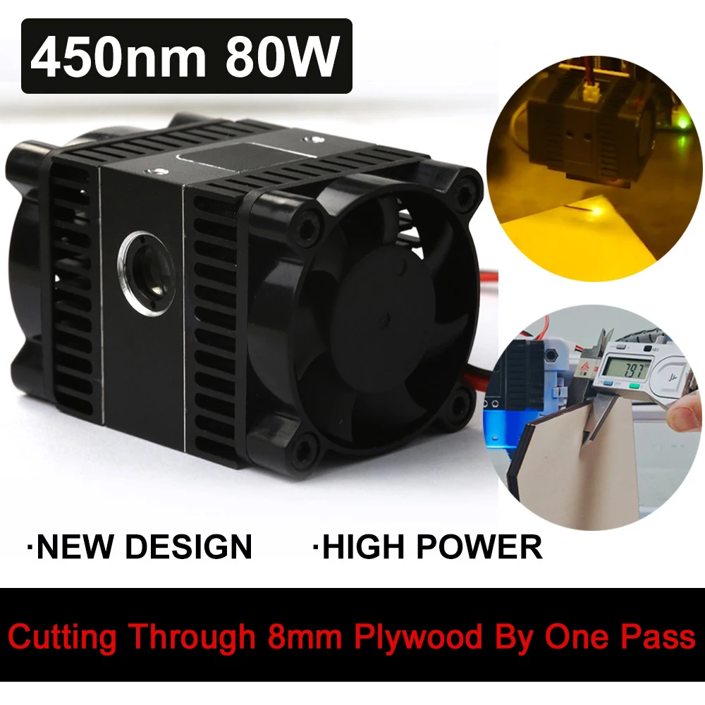  450nm 80w-профессиональная версия Focal Fixed лазерный модуль технология сжатого пятна лазерная головка инструмент для лазерной