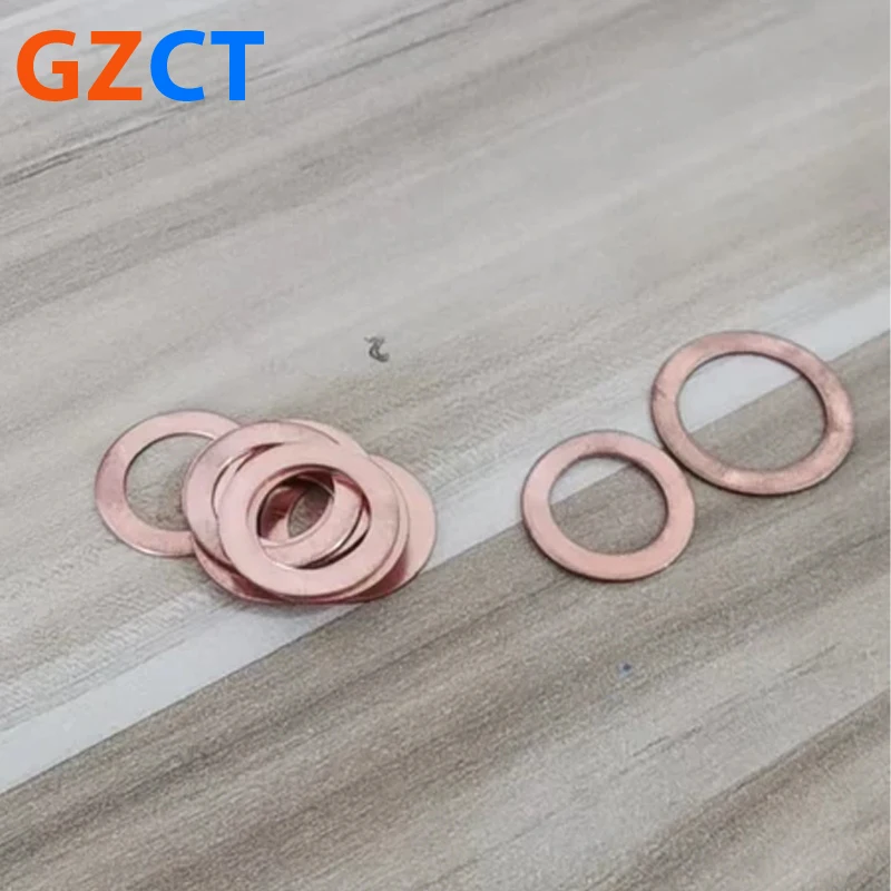 T2 Copper Gasket Space Sealed Thin Flat Copper Washer