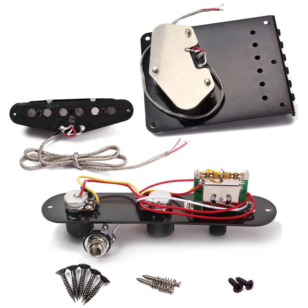 Custom Shop Telecaster Pickup And Bridge And Control Line  Set Te le Tone Hand Wound  GMA09