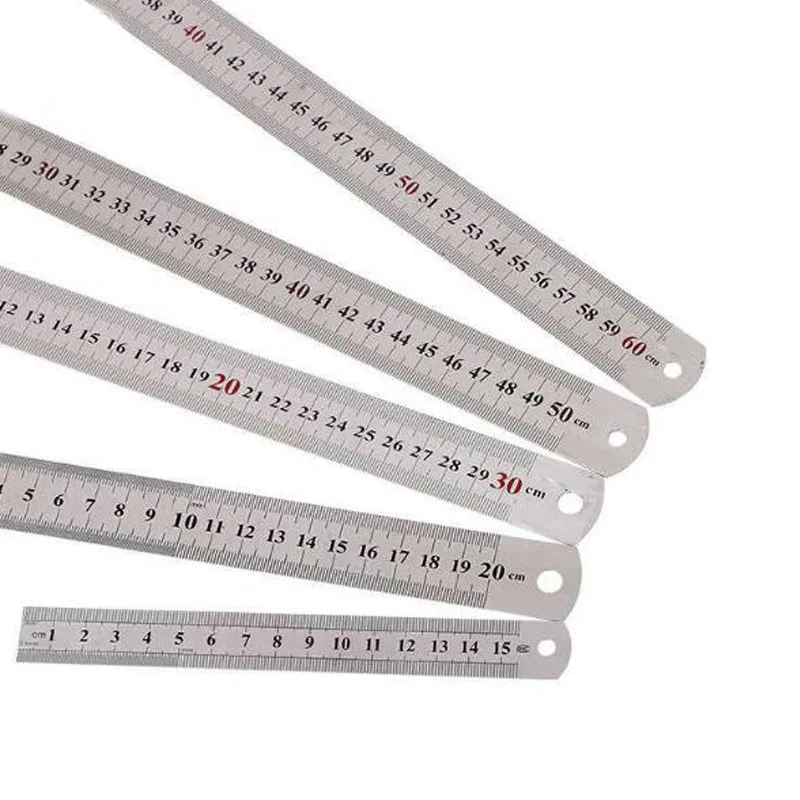100cm Long Graduated Stainless Steel Printable Straight Metal  Ruler
