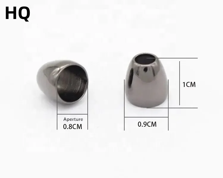 Good Quality Customize  cord stopper garment accessories gold cord lock stopper metal cord stopper clear