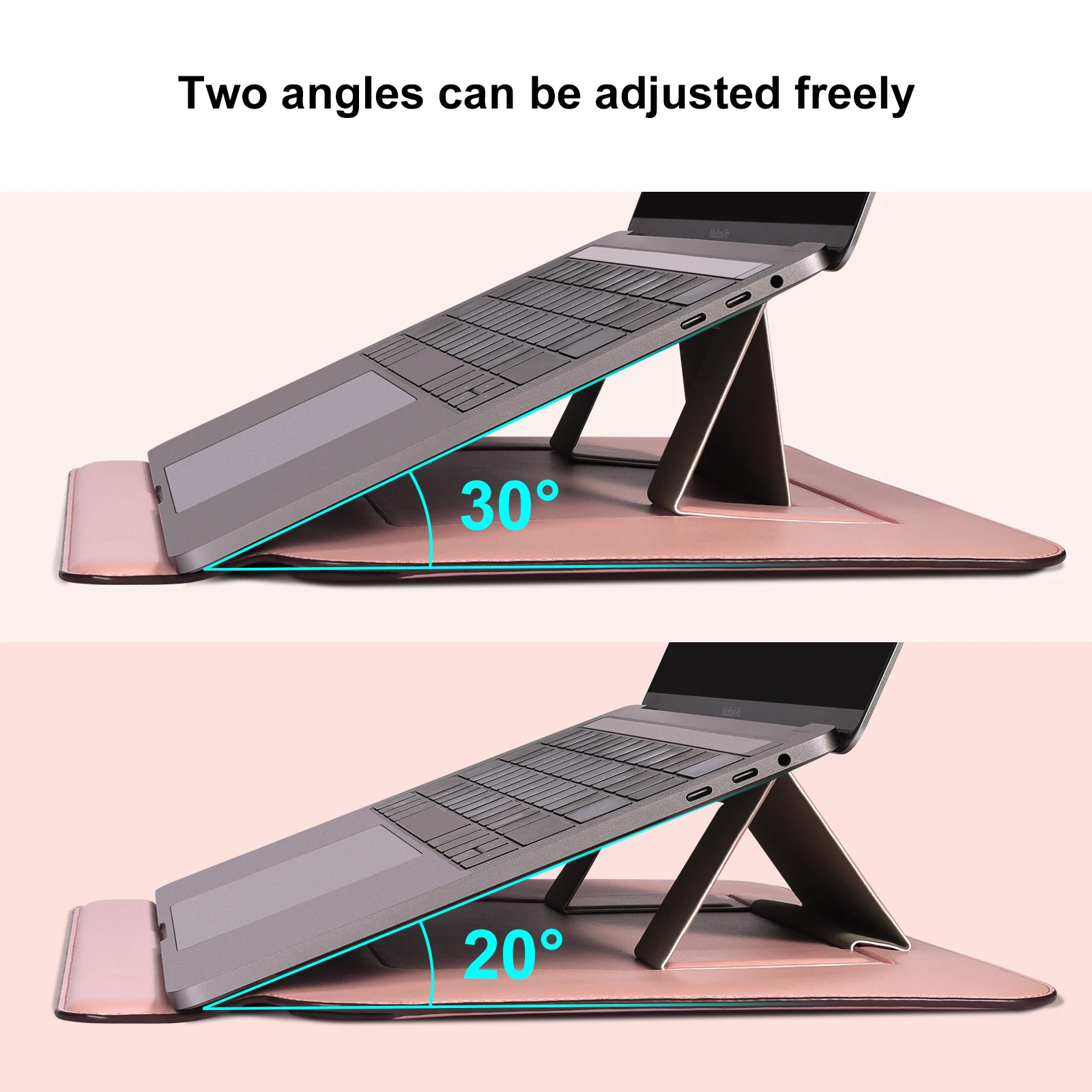 Most Popular Flexible Stand Laptop Bag Soft Sleeve For Macbook Air m2 Laptops Sleeve Bag Case With Foldable Stand macbook cover