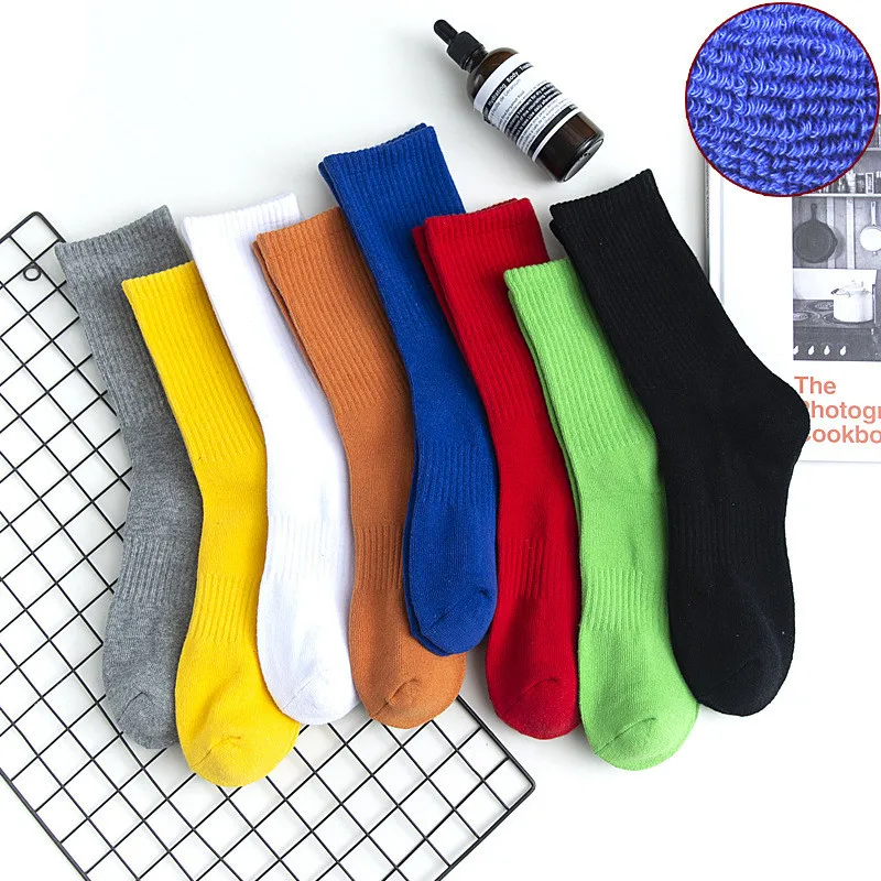 Wholesale Classic Running Socks Cool Max Crew Custom Branded Men Cotton Sport Socks