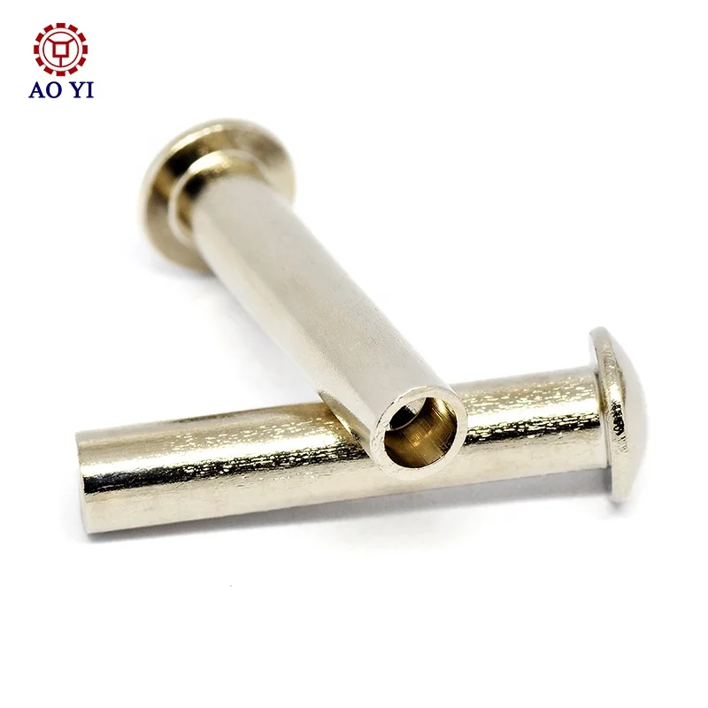 Прямая поставка с фабрики, изготовленная на заказ стальная зонтичная головка, глухие заклепки, трубчатые полые никелированные полые заклепки