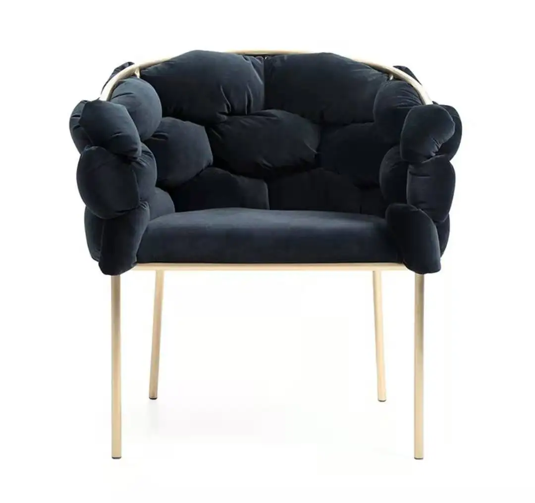 Customize Size Beauty Salon Studio Scratch Resistant Comfortable Aluminium Single Sofa Barber Makeup Chair