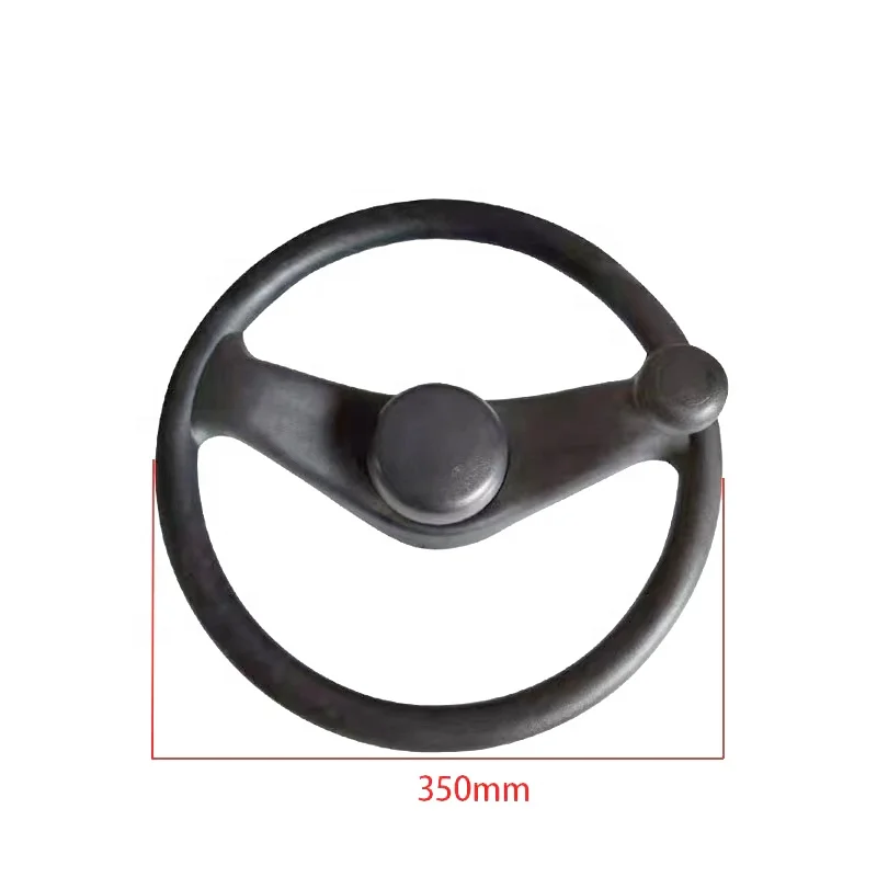 New Energy Electric Forklift Trucks Spare Parts Black PVC Material Steer/Steering Wheel with Horn