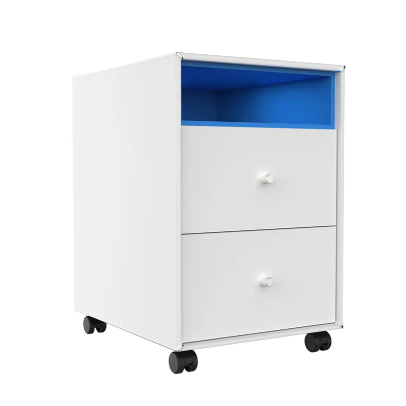 Bonroy Modern Pedestal Rolling Mobile Flat Lateral Drawer Furniture Storage Office Steel Metal Hanging Filing Cabinet