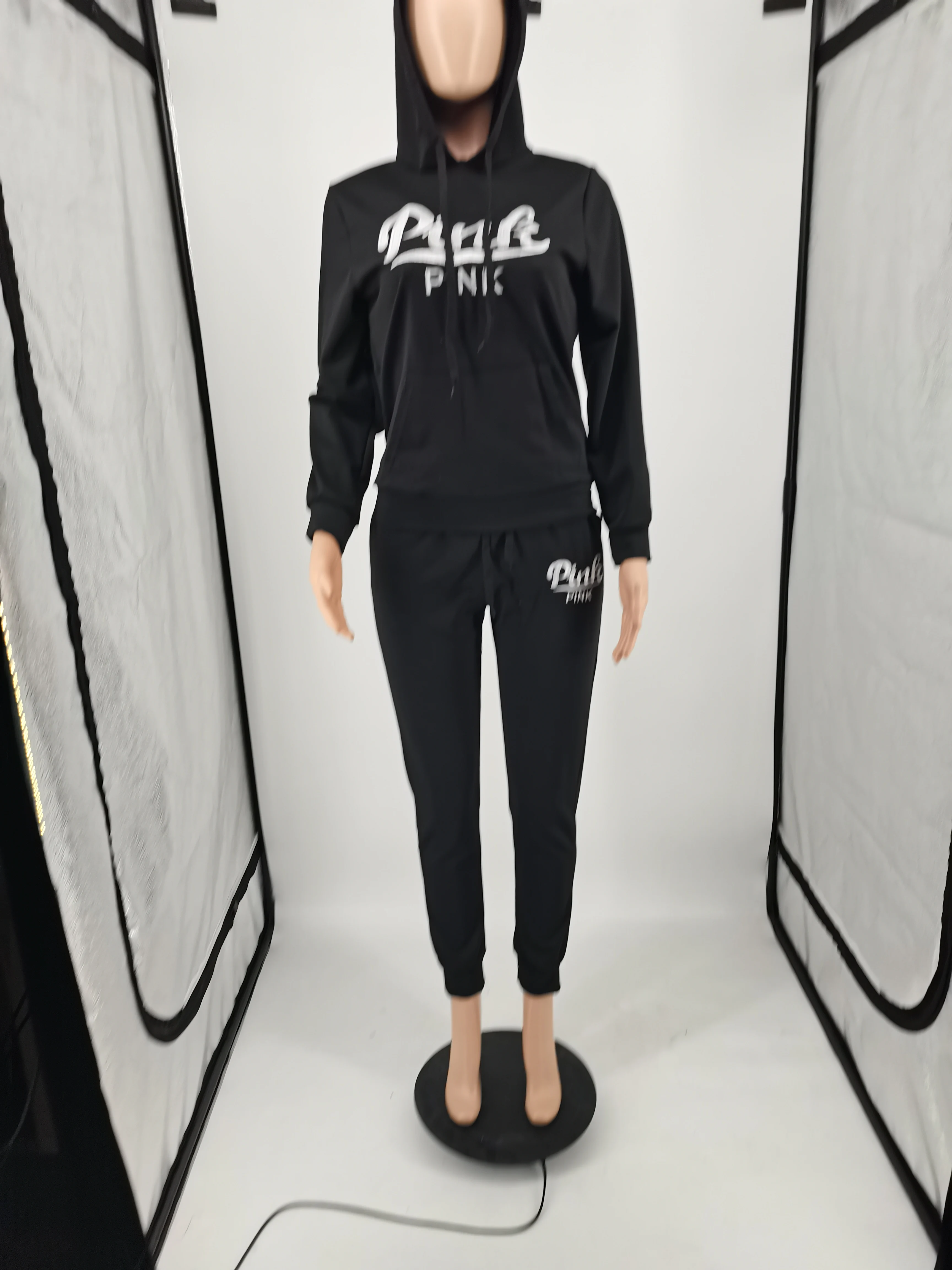 2022 hot new pink set make designer brand  autumn women clothes set casual clothes 2 piece plus size women clothing set pullover