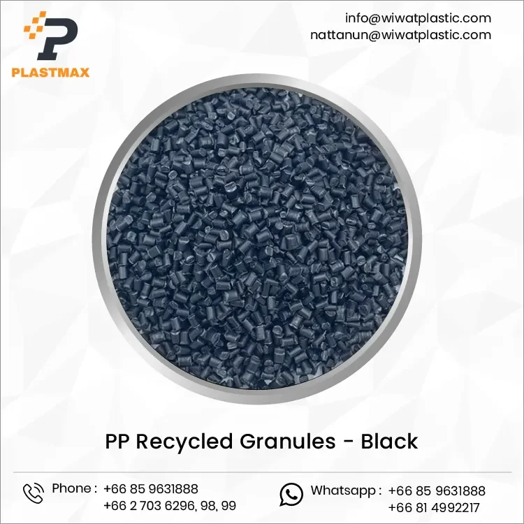 Eco Friendly Injection Grade Polypropylene PP Recycle Granule Pellets PP Plastic Raw Material for Packing Industry from Thailand