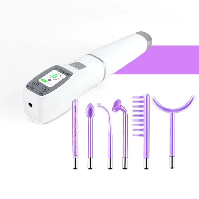 Newest High Frequency Facial Therapy Wand Machine Ozone Acne Treatment Skin Therapy Wand Machine for Sale