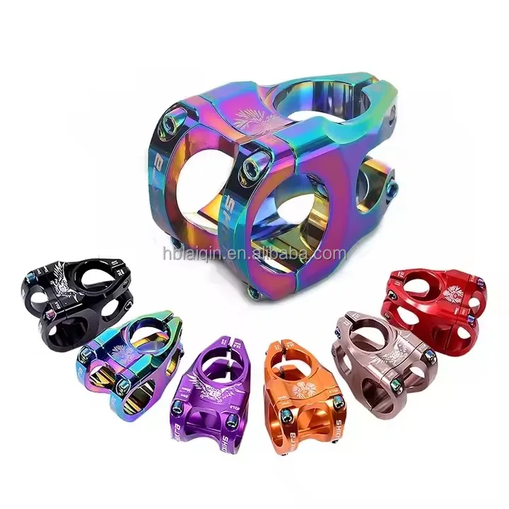 MTB Bike Colorful Stem 35mm Mountain bicycle Power CNC 0 Degree Forged 31.8mm Pipe Cycling Riser Hadnlebar Stem Parts
