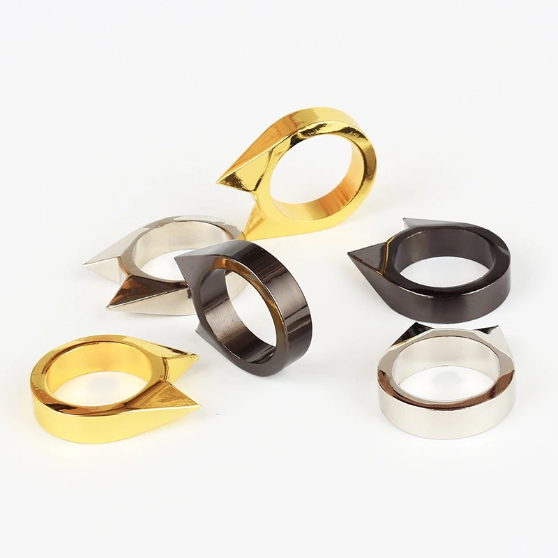 new arrival Stable circle metal Finger Ring for self defense