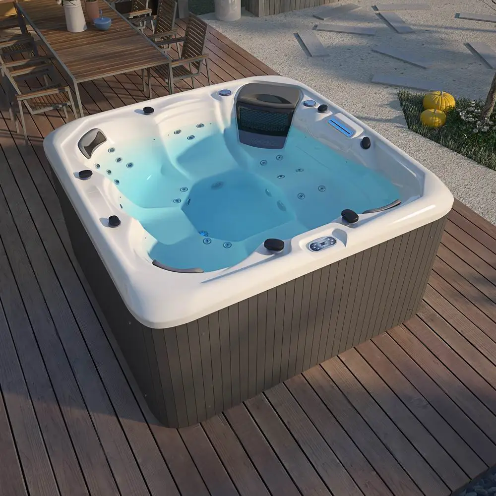 Хит продаж спа-салон jacuzi на 6 человек гидромассажная Ванна с 3