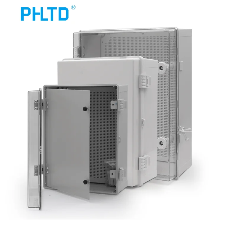 350*450*200mm Weatherproof Smc Enclosure Ip66 Waterproof Fiberglass Box Clasp Lock Outdoor Cable Junction Box