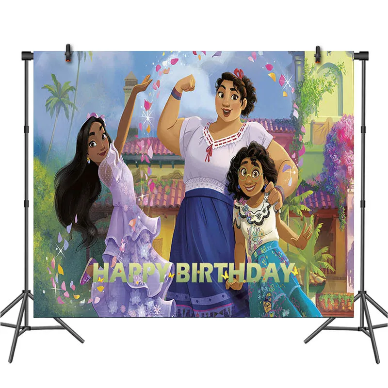 Encanto Party Wedding birthday vinyl colorful decoration photograph backdrop 100*150 cm