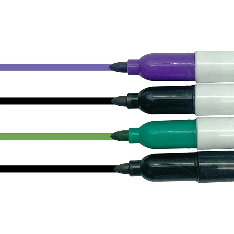 factory custom non toxic waterproof oil based black mini marker permanent paint art marker pen with single fine tip for bottle