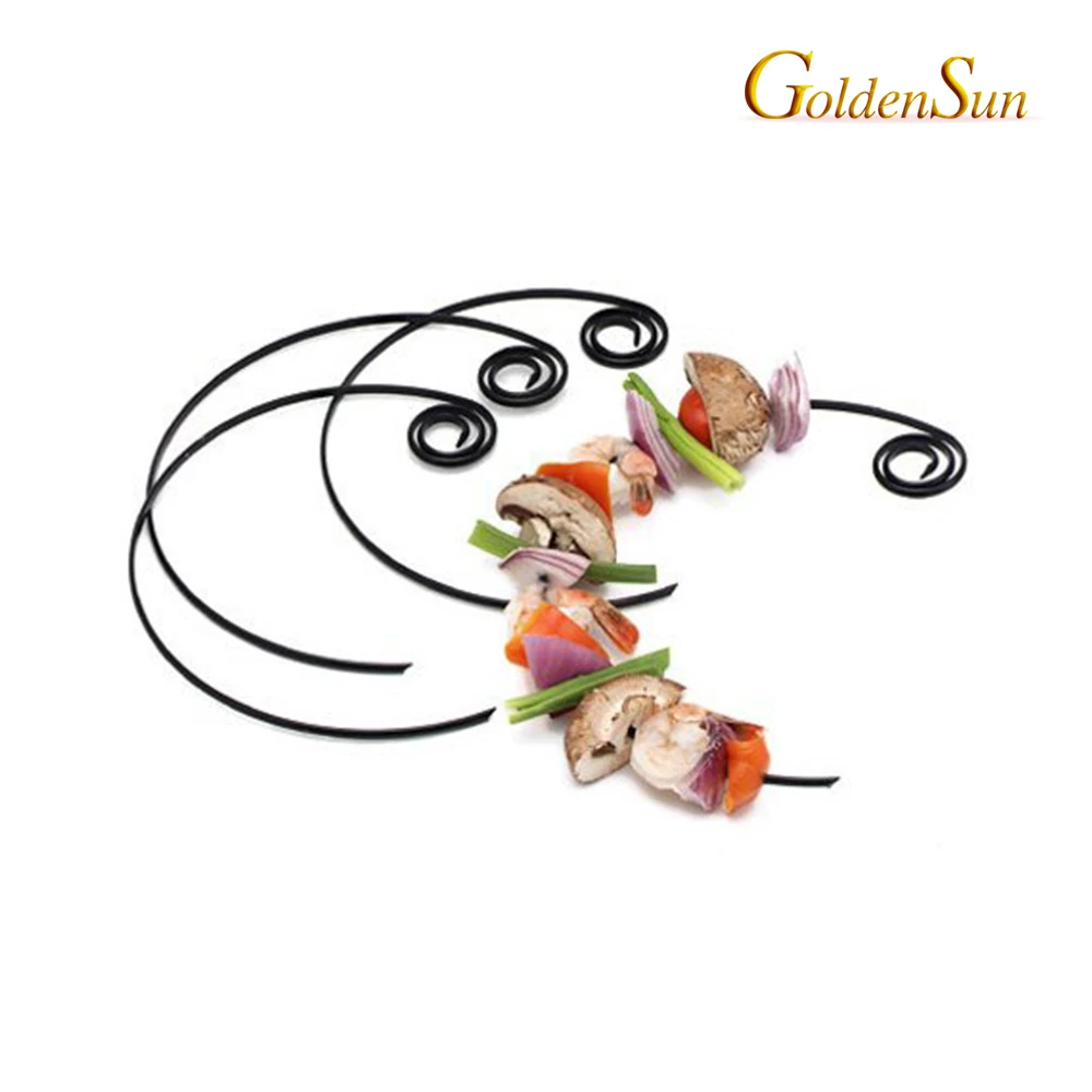 Non Stick Coating Circle BBQ Kabob Skewers