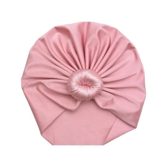 Solid Color Baby Girl Turban Top Knot Bamboo Newborn Hospital Infant Hat Baby Turban Hat