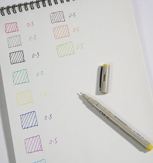 Superior Fineliner Drawing Pen with Micro Pigment Ink Fade Proof Fine Lines