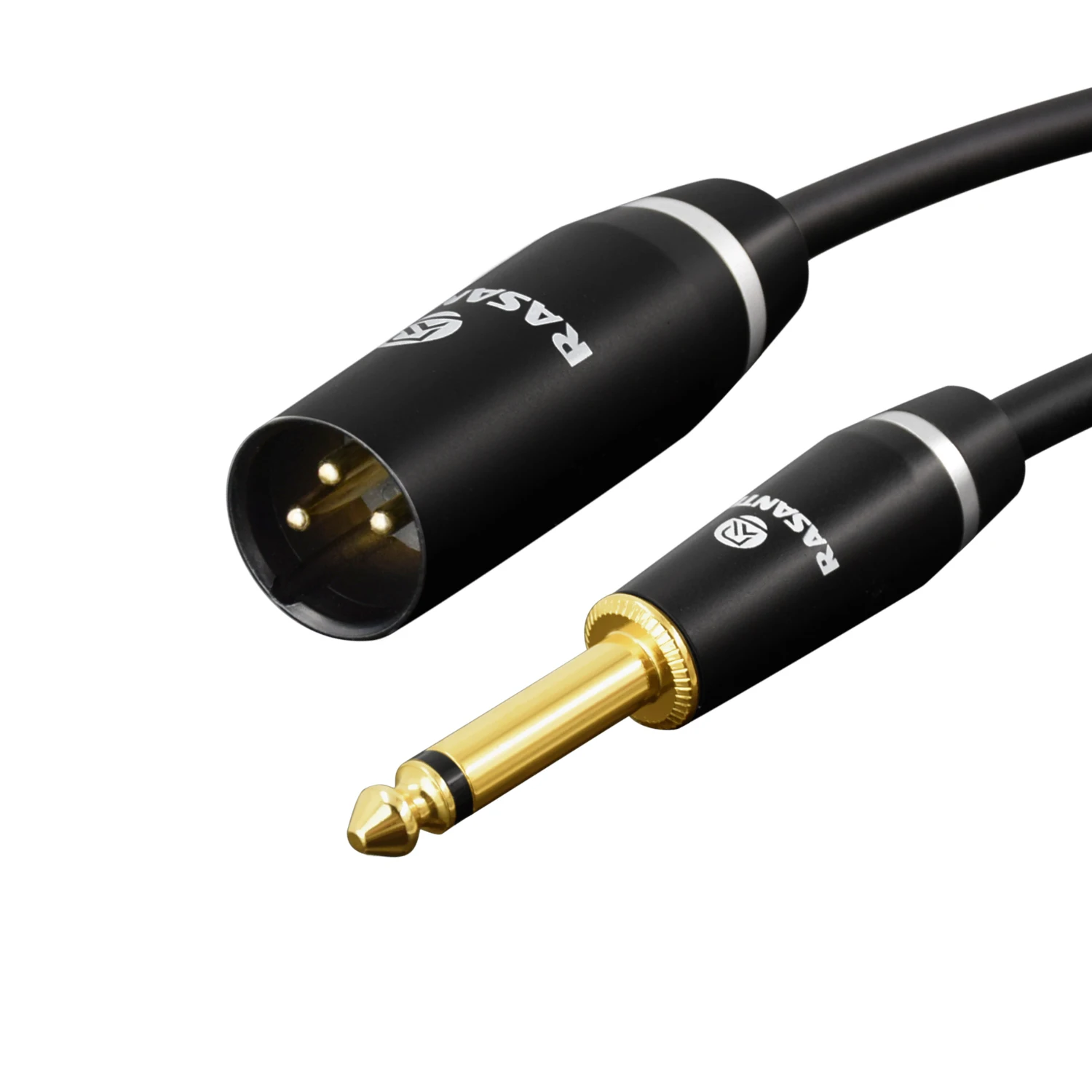 XLR кабель, микрофонный кабель, xlr штекер до 6,3 мм стерео штекер