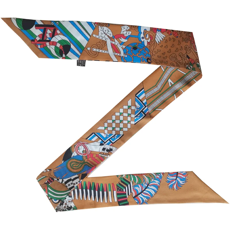 100% Silk Hair Scarf Silk Neck scarf