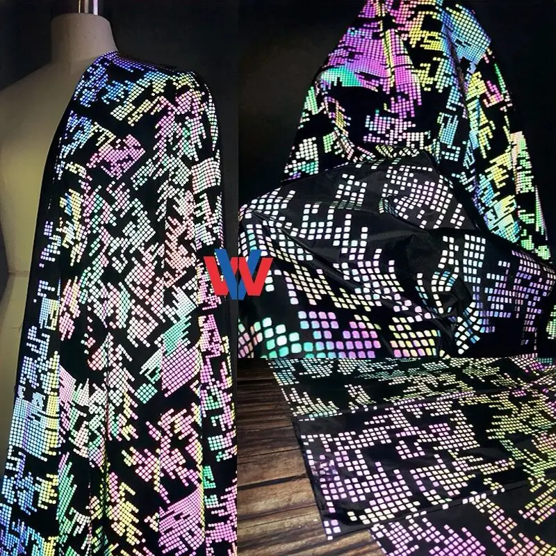 reflective print fabric  spider web printing reflective fabric spiderweb printed reflective fabric