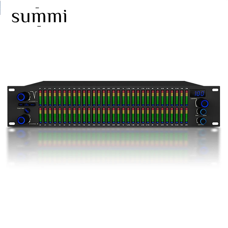 Wholesale in stock Pro Digital Equalizer  display screen audio system led graphic equalizer SUX-312Q