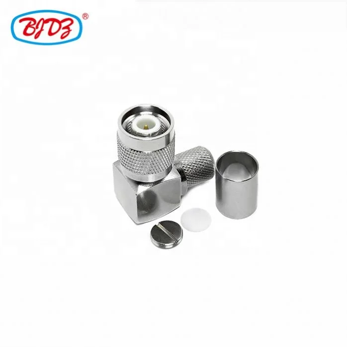 Manufacturer supply Wholesale TNC Male 90 degree crimp TNC plug male connector for LMR400 RG8 RG8 RF Coax Coaxial connector