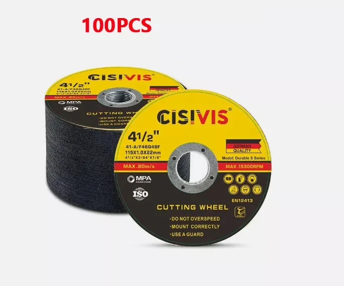 100pcs 115mm Diameter High Aluminum Grinding Disc Angle Grinder Cutting Tools Set Angle Sanding Discs
