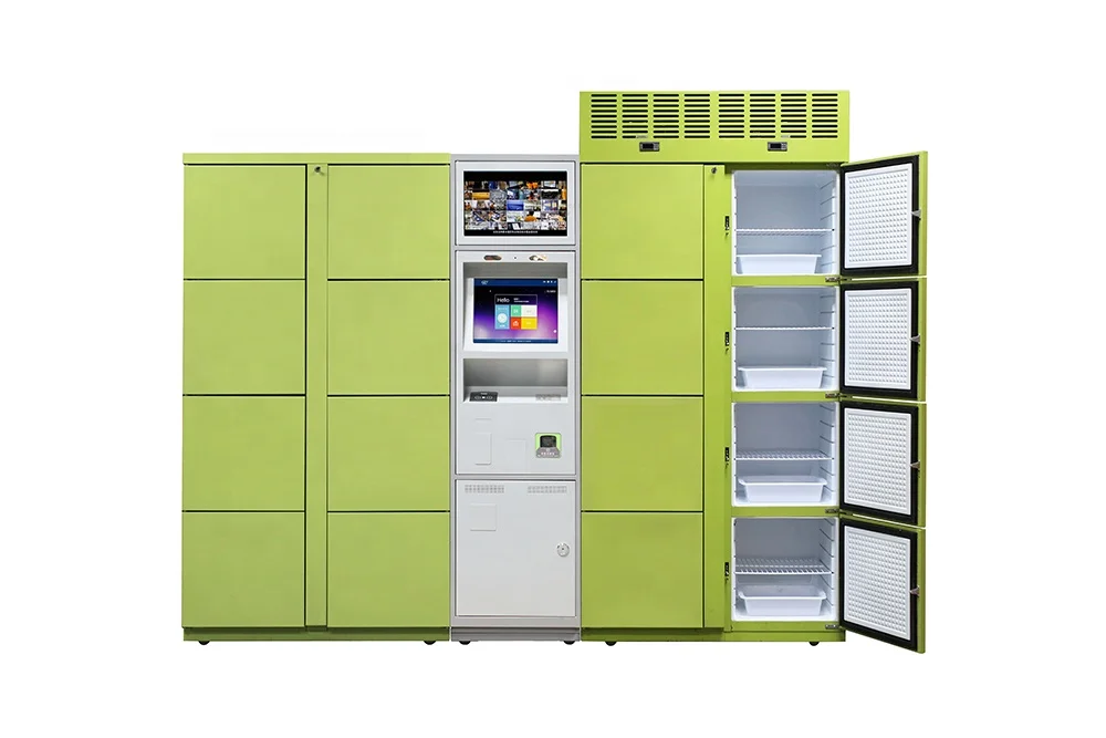 CE Self Pickup Locker System Smart Refrigerated Locker For Storage Fresh Food