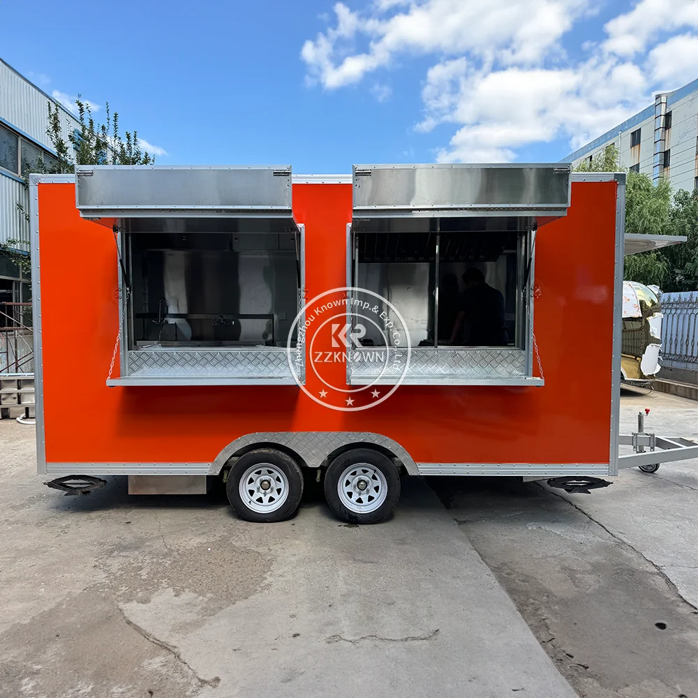 4 5m Mobile Food Truck Perfect For Small Business Owners Wanting To Make a Big Impact With a Bright And Attractive Design