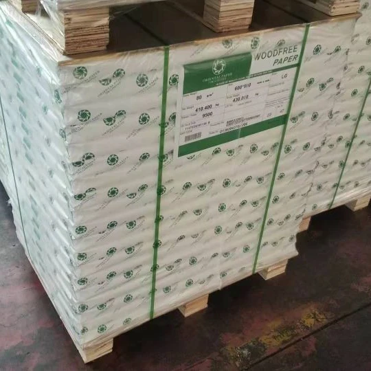top quality cream offset woodfree paper for notebook printing
