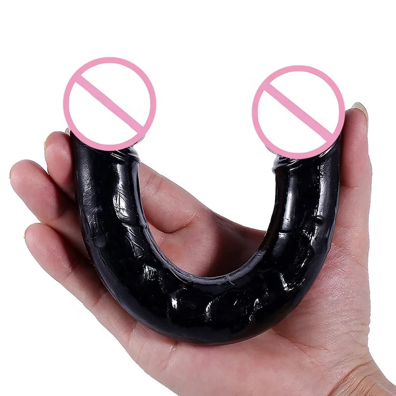 Sex Toys Long Thin Artificial Penis Double Head Realistic Dildo for Women Lesbian