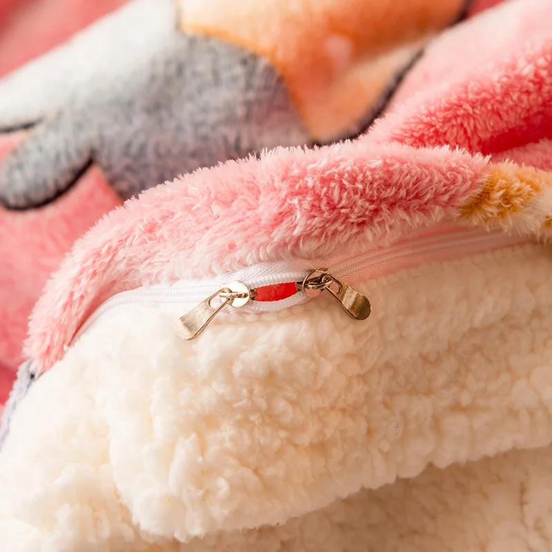 Customized Flannel Fleece Cartoon Print 3D Emboss Super Soft Child Blankets Fur Blankets