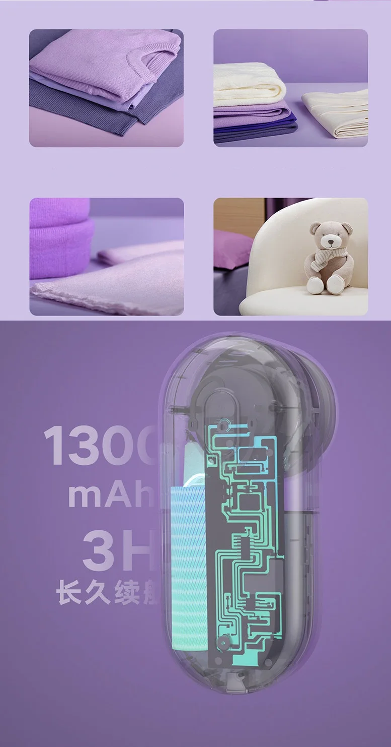Portable New Lint Remover Rechargeable Cloth Fabric Shaver Fluff Pellet Remove Machine For Clothes Sweater W23-528